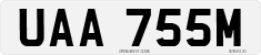 License plate of the United Kingdom, 1963 year system