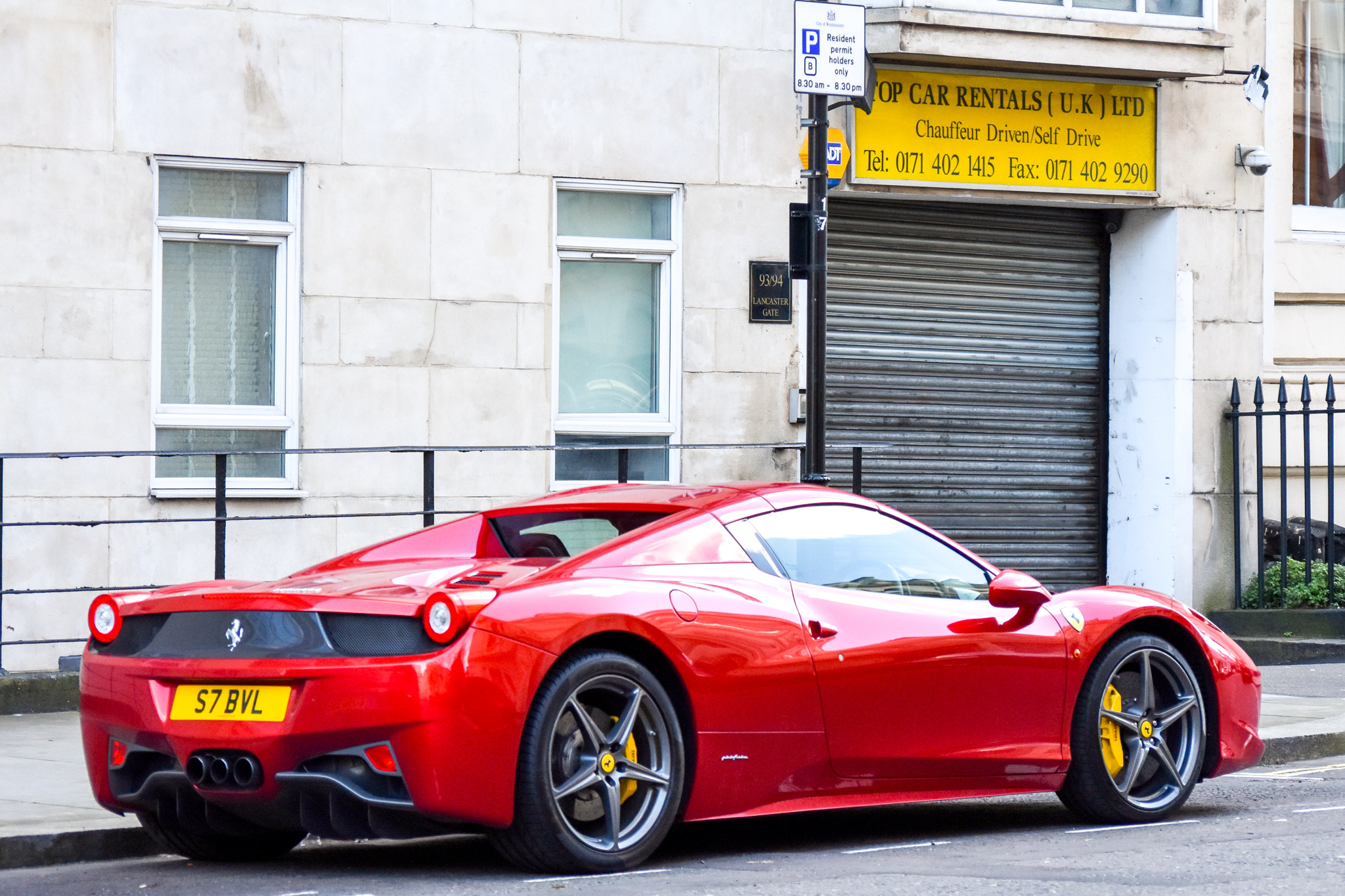 S7BVL, Ferrari 458 1st gen Spider (F142), 2011–2015