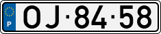 License plate of Portugal, Regular plates