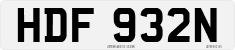License plate of the United Kingdom, 1963 year system