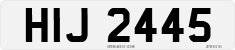 License plate of the United Kingdom, Northern Ireland (1966)