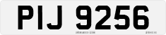 License plate of the United Kingdom, Northern Ireland (1966)