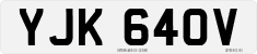License plate of the United Kingdom, 1963 year system