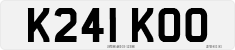 License plate of the United Kingdom, 1983 year system