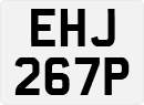 License plate of the United Kingdom, 1963 year system