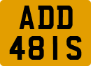License plate of the United Kingdom, 1963 year system