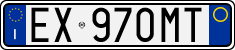 License plate of Italy, Cars (1994 year series)