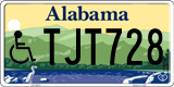 Alabama, Vehicles for disabled persons TAB123