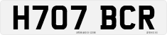License plate of the United Kingdom, 1983 year system