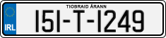 License plate of Ireland, Regular plates