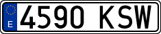 License plates of Spain, Ordinary (2000)