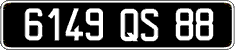 French license plate, FNI