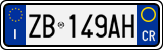 License plate of Italy, Cars (1994 year series)