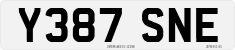 License plate of the United Kingdom, 1983 year system