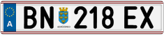 License plate of Austria, Regular plates