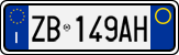 License plate of Italy, Cars (1994 year series)