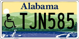 Alabama, Vehicles for disabled persons TAB123