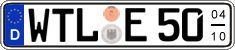 German license plate, Seasonal plates