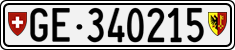 License plate of Switzerland, Cars