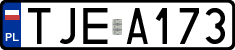 License plates of Poland, Regular car plates