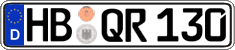 German license plate, Regular plates