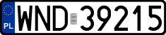License plates of Poland, Regular car plates
