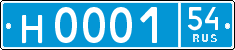License plate Russia, Police cars
