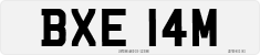 License plate of the United Kingdom, 1963 year system