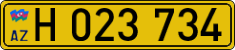 License plate of Azerbaijan, Foreign citizens and enterprises