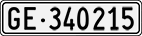 License plate of Switzerland, Cars