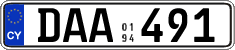 License plate of Cyprus, Regular plates