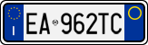License plate of Italy, Cars (1994 year series)