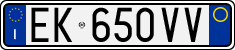 License plate of Italy, Cars (1994 year series)
