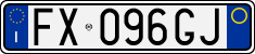 License plate of Italy, Cars (1994 year series)