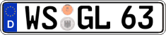 German license plate, Regular plates