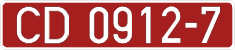 License plate Belarus, Diplomatic