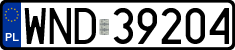 License plates of Poland, Regular car plates