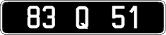 French license plate, FNI