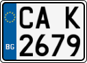 License plate of Bulgaria, Motorcycles