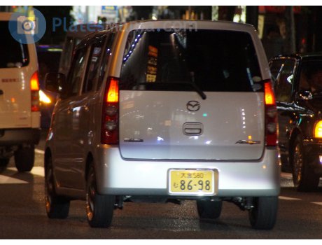 大宮 580 む 8698, Mazda AZ-Wagon