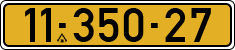 License plate of Israel, Regular plates