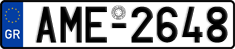 License plate of Greece, Cars