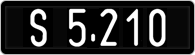 License plate of Austria, 1947 year system