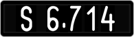 License plate of Austria, 1947 year system