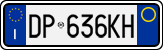 License plate of Italy, Cars (1994 year series)