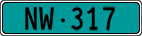 License plate of Switzerland, Agricultural vehicles (green)