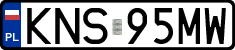 License plates of Poland, Regular car plates