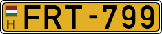 license plates of Hungary, Commercial vehicles (1990)