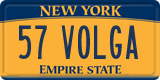 New York, Vanity Plates