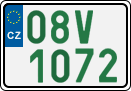 License plate of the Czech Republic, Oldtimers (2001)
